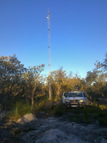 tower fully up